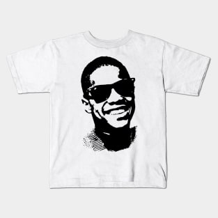 Stevie Wonder Portrait black white Kids T-Shirt